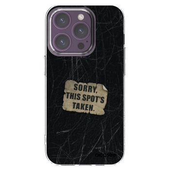 Picasee Apple iPhone 14 Pro Hülle - Transparentes Silikon - SORRY