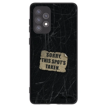 Picasee Samsung Galaxy A73 5G Hülle - Schwarzes Silikon - SORRY