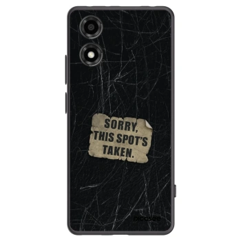 Picasee Motorola Moto E14 Hülle - Schwarzes Silikon - SORRY