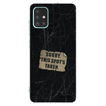 Picasee Samsung Galaxy A51 A515F Hülle - Transparentes Silikon - SORRY