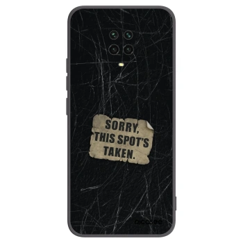 Picasee Xiaomi Redmi Note 9S Hülle - Schwarzes Silikon - SORRY
