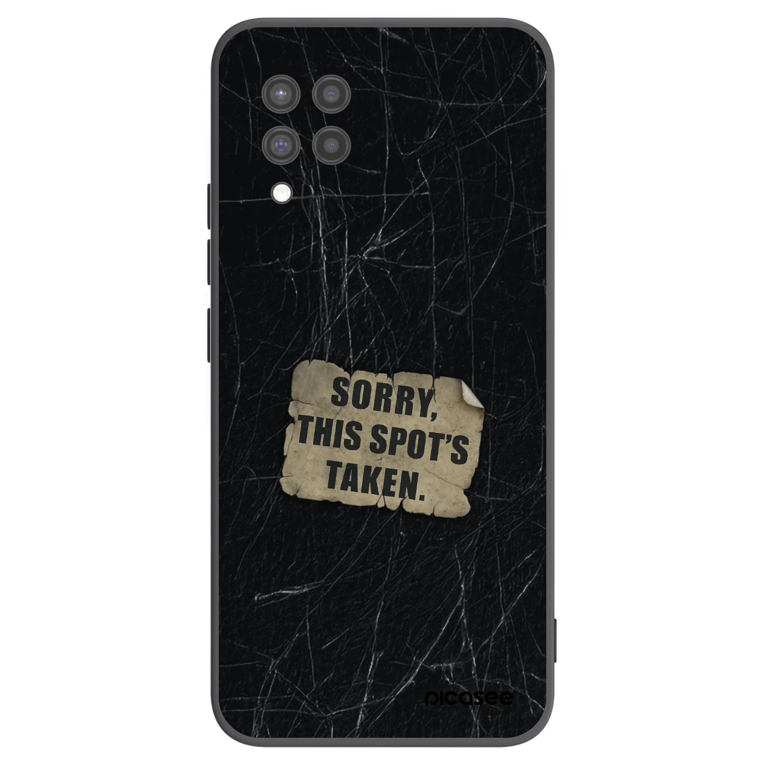 Picasee Samsung Galaxy A42 A426B Hülle - Schwarzes Silikon - SORRY