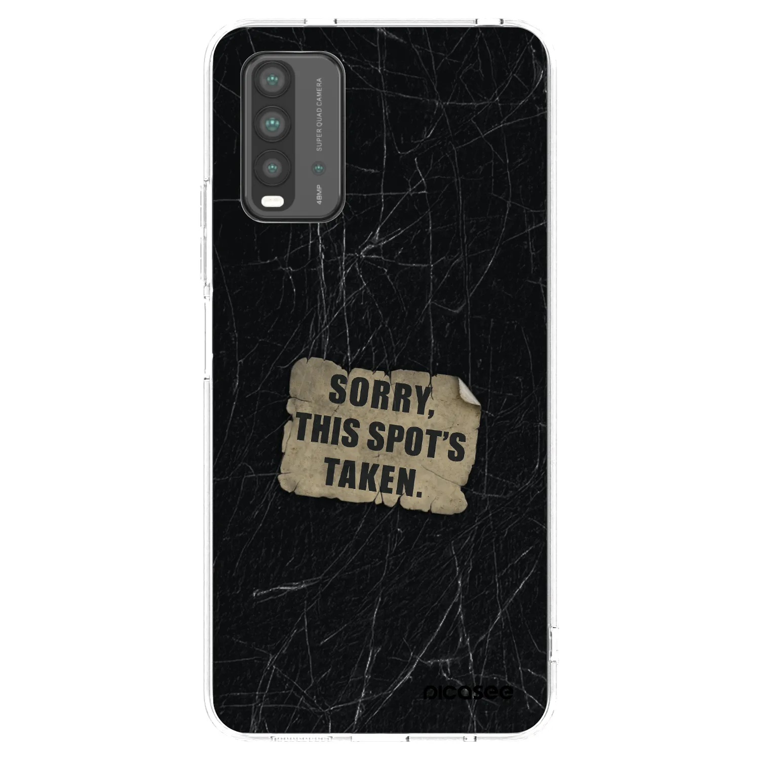 Picasee Xiaomi Redmi 9T Hülle - Schwarzes Silikon - SORRY