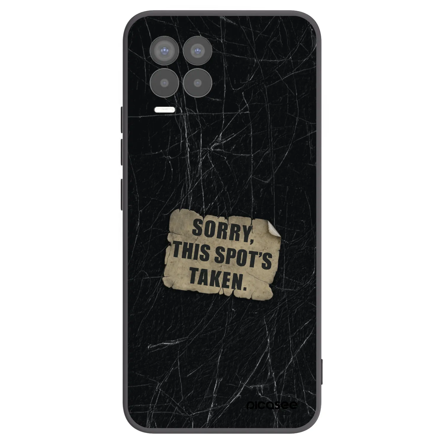Picasee Realme 8 Pro Hülle - Schwarzes Silikon - SORRY