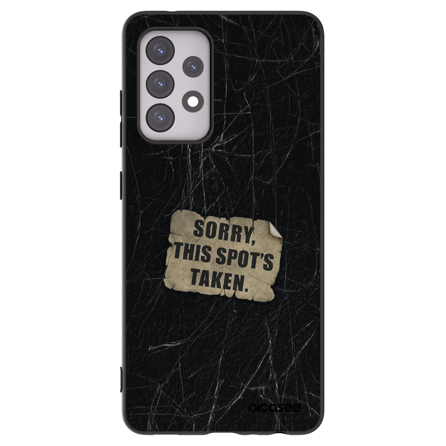 Picasee Samsung Galaxy A52s 5G A528B Hülle - Schwarzes Silikon - SORRY