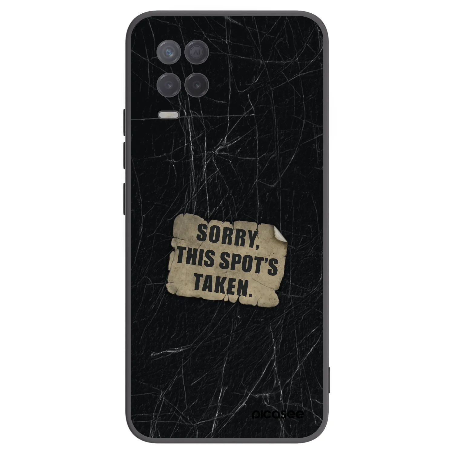 Picasee Realme 8 5G Hülle - Schwarzes Silikon - SORRY