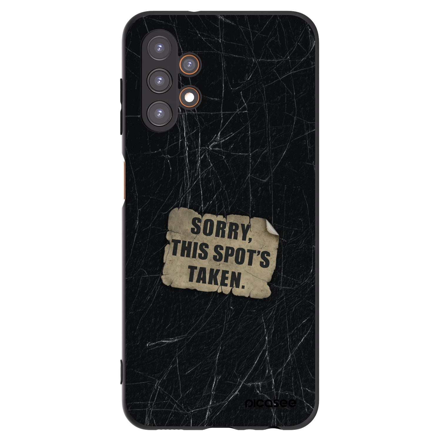 Picasee Samsung Galaxy A13 4G A135 Hülle - Schwarzes Silikon - SORRY