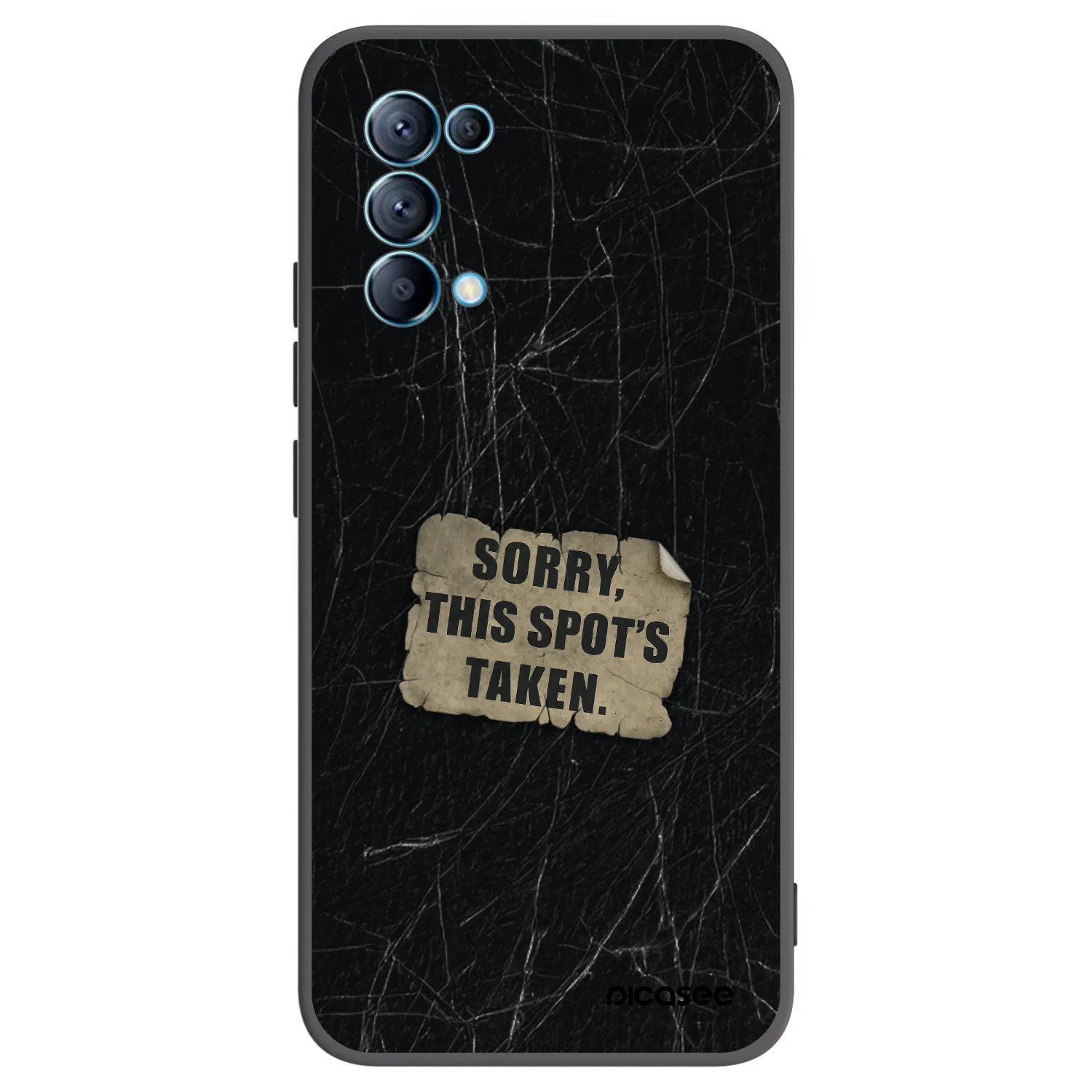 Picasee OPPO Reno 5 5G Hülle - Schwarzes Silikon - SORRY