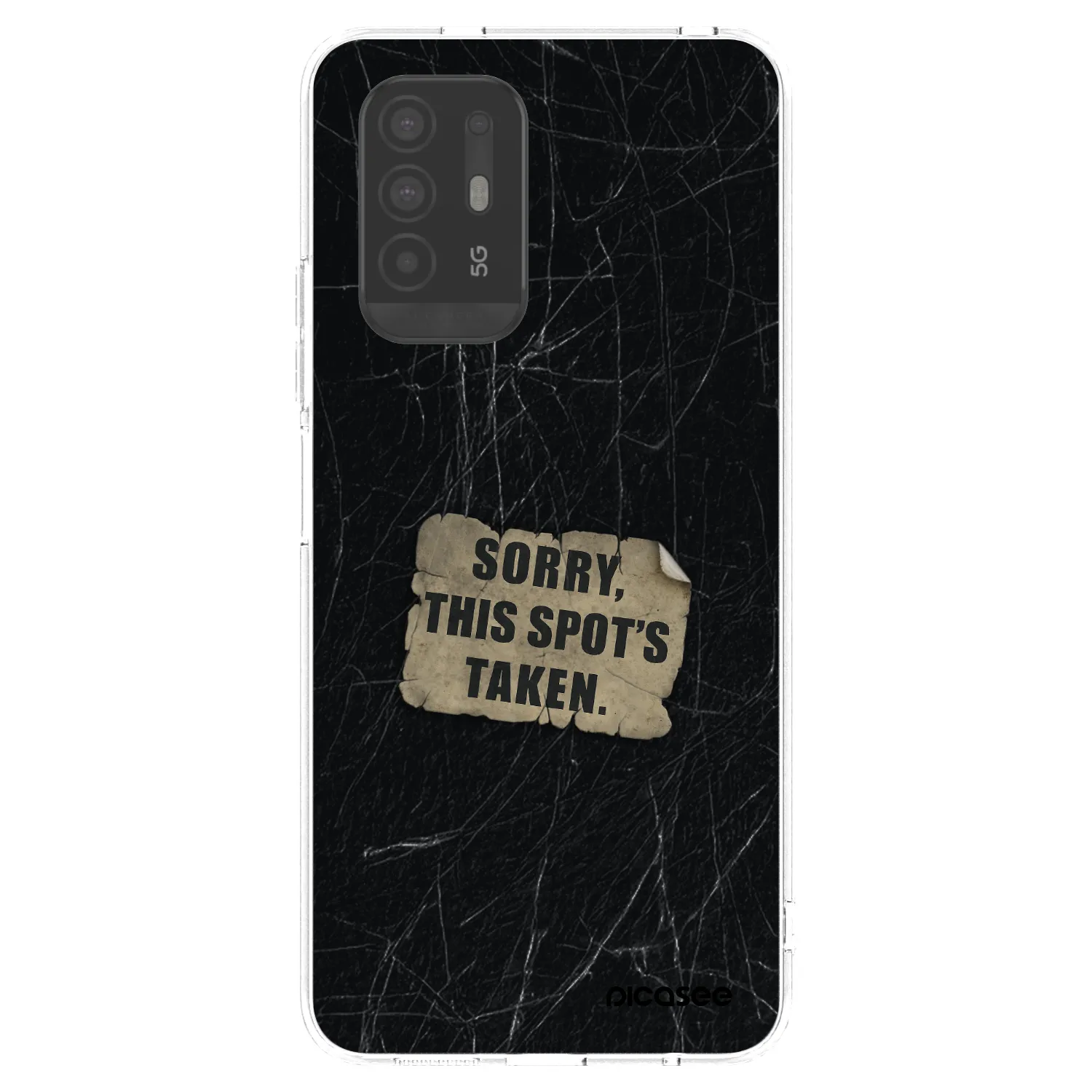 Picasee OPPO A94 5G Hülle - Transparentes Silikon - SORRY