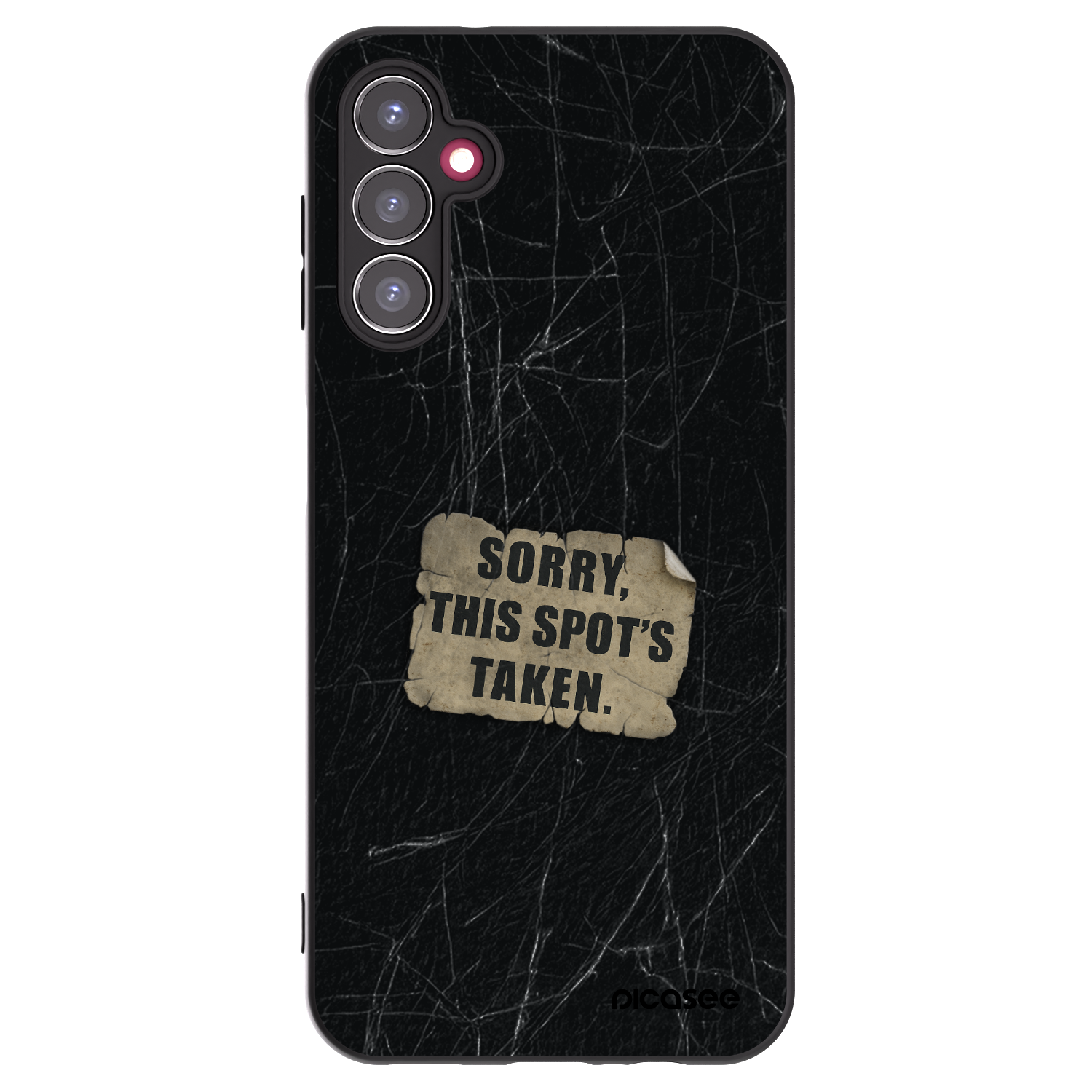 Picasee Samsung Galaxy A14 4G A145R Hülle - Schwarzes Silikon - SORRY