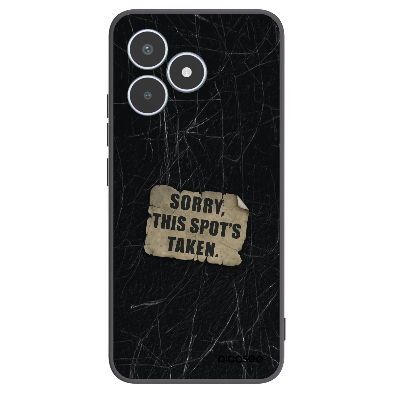 Picasee Realme C53 Hülle - Schwarzes Silikon - SORRY