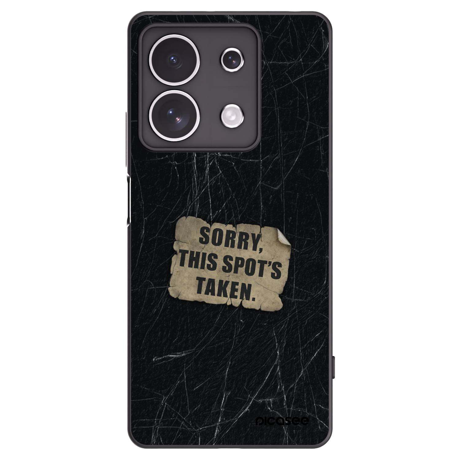 Picasee Xiaomi Redmi Note 13 4G Hülle - Schwarzes Silikon - SORRY