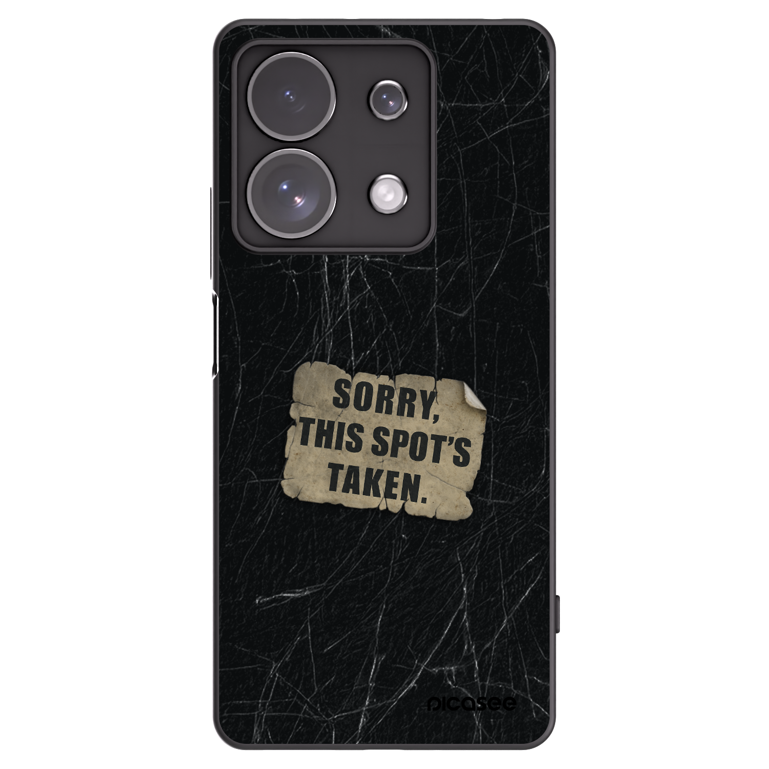 Picasee Xiaomi Redmi Note 13 Pro 4G Hülle - Schwarzes Silikon - SORRY
