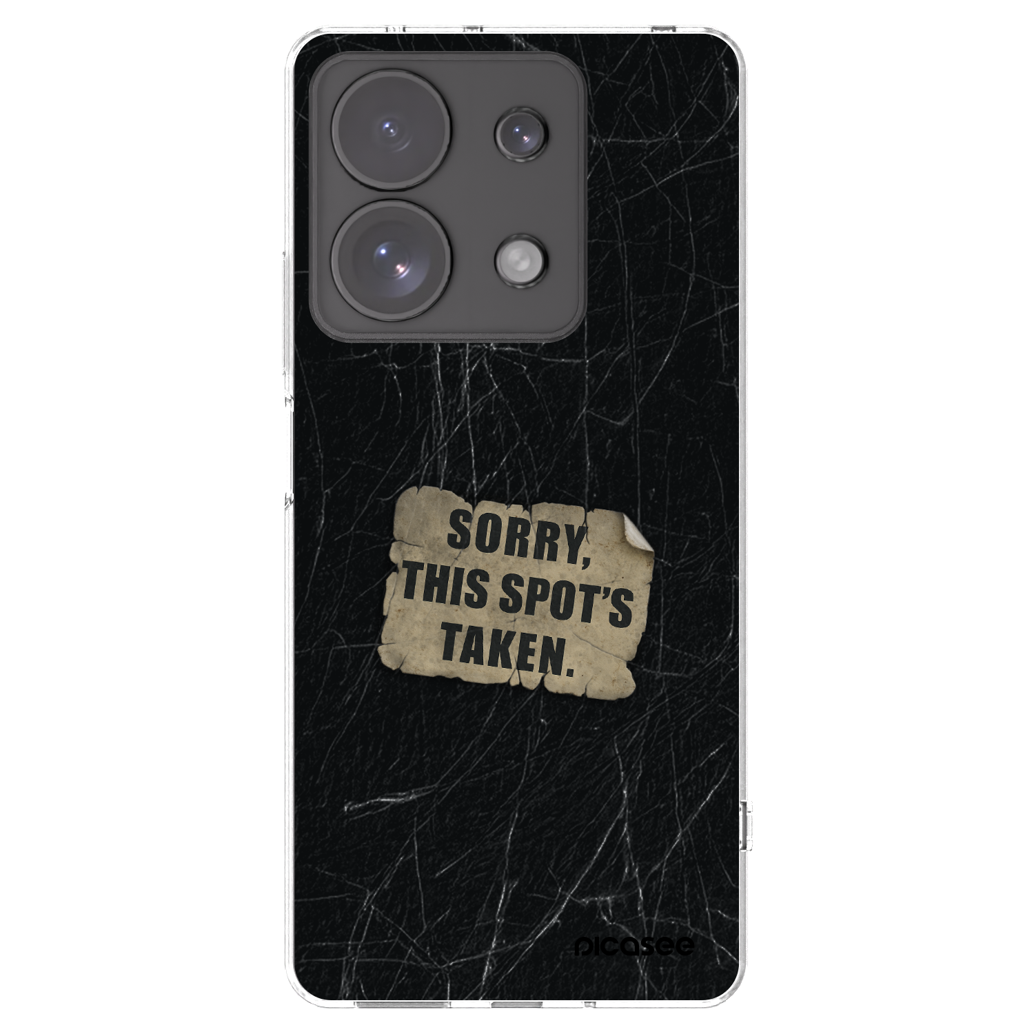 Picasee Xiaomi Redmi Note 13 Pro 4G Hülle - Transparentes Silikon - SORRY