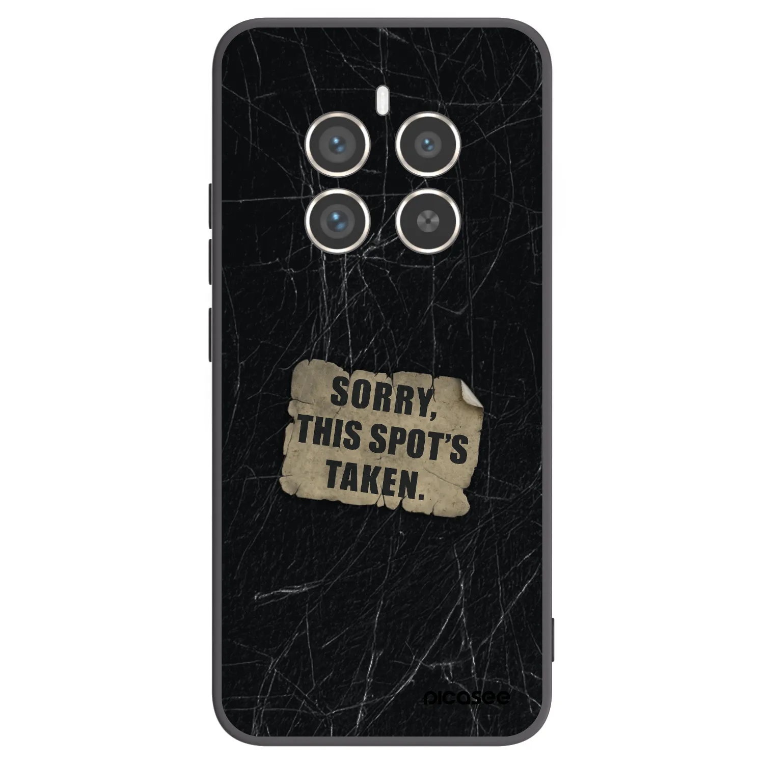Picasee Realme 12 Pro 5G Hülle - Schwarzes Silikon - SORRY