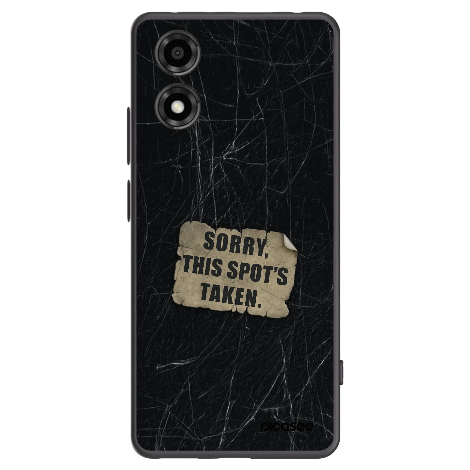 Picasee Motorola Moto E14 Hülle - Schwarzes Silikon - SORRY