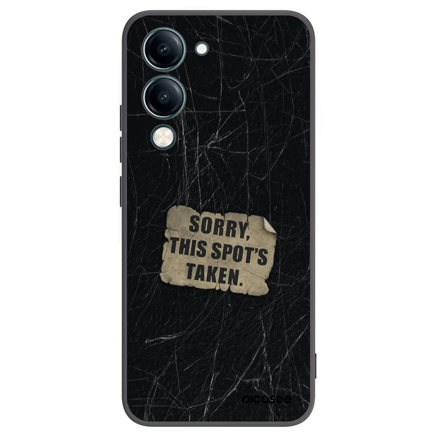 Picasee Vivo Y29s 5G Hülle - Schwarzes Silikon - SORRY