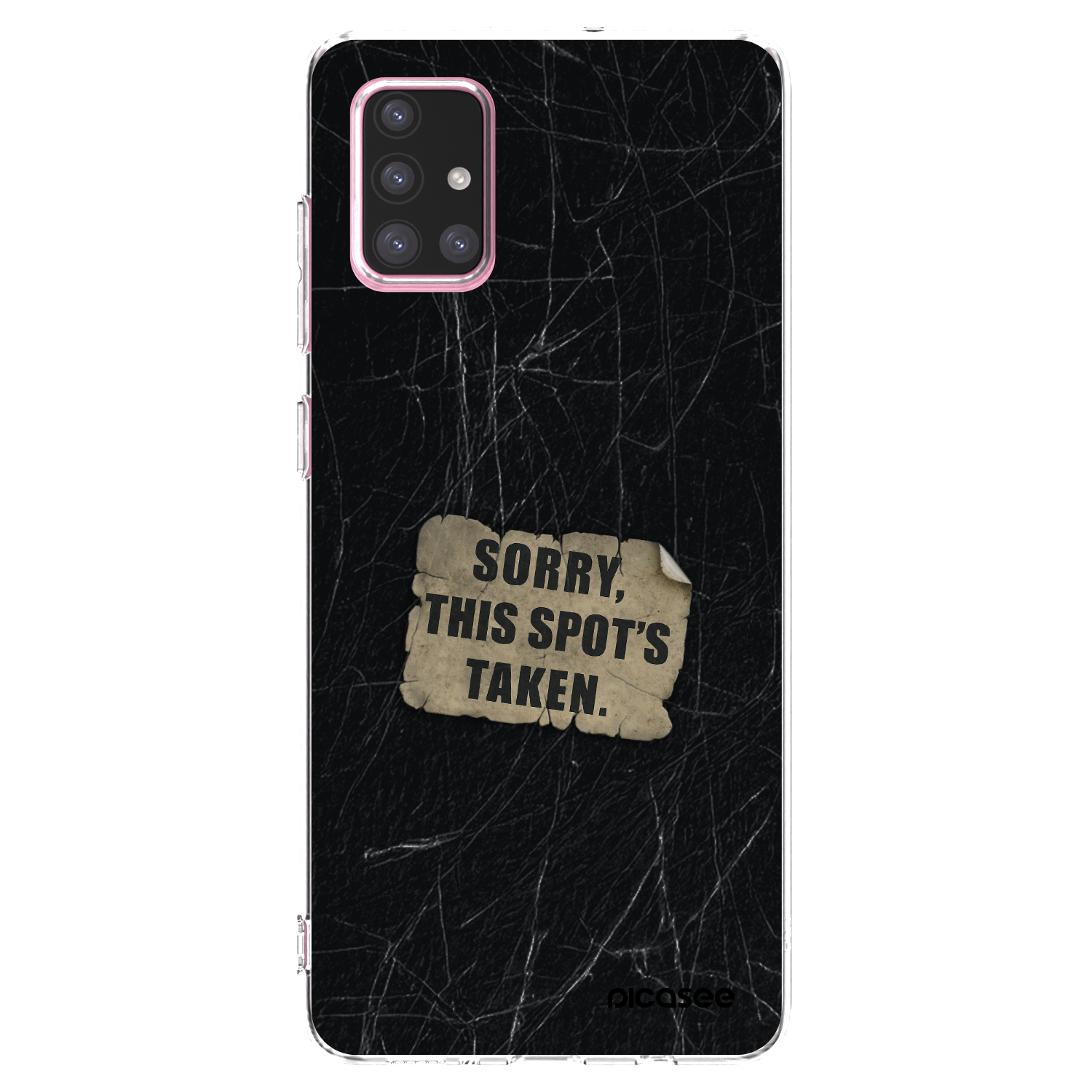 Picasee Samsung Galaxy A71 A715F Hülle - Transparentes Silikon - SORRY
