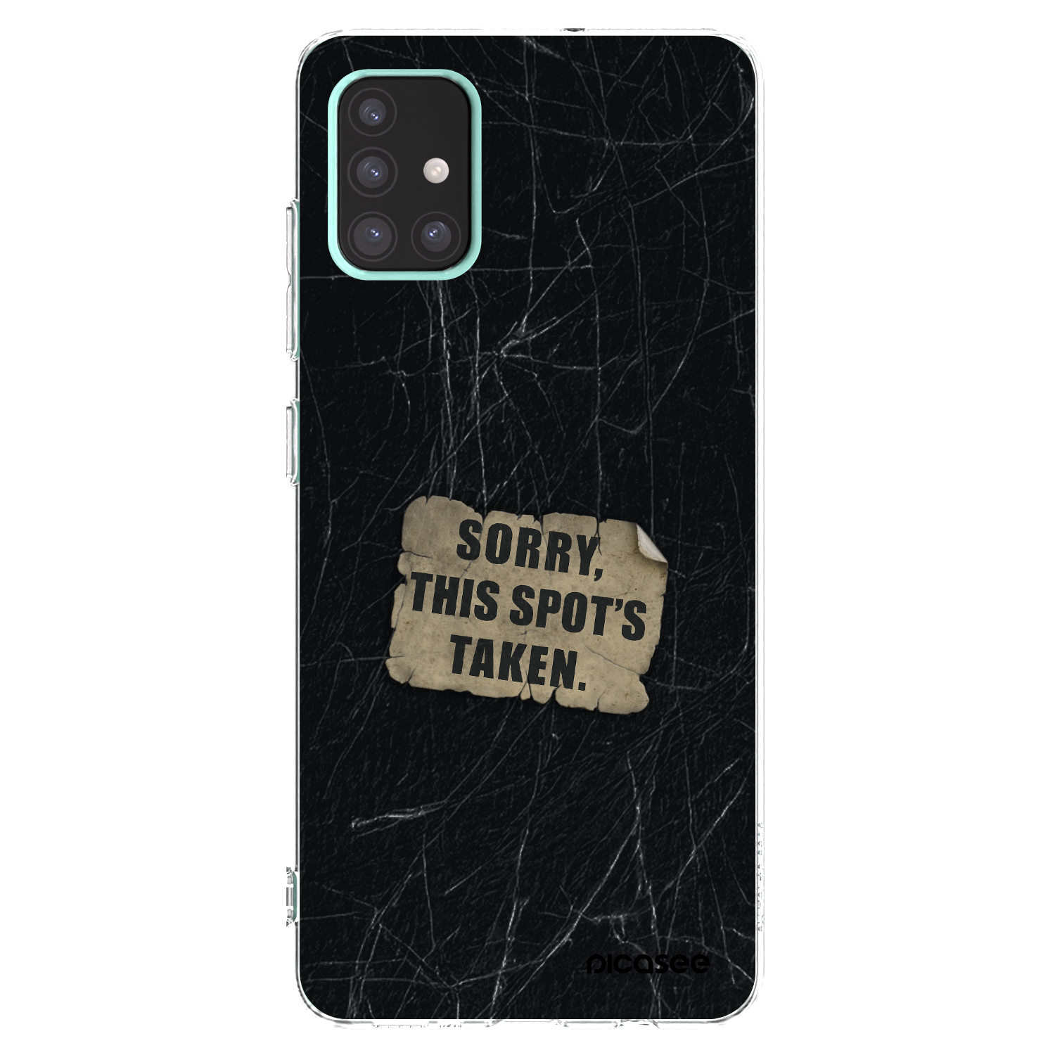 Picasee Samsung Galaxy A51 A515F Hülle - Transparentes Silikon - SORRY
