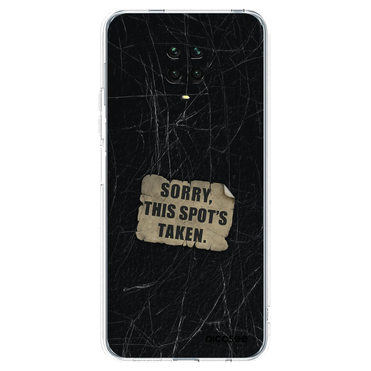 Picasee Xiaomi Redmi Note 9S Hülle - Transparentes Silikon - SORRY