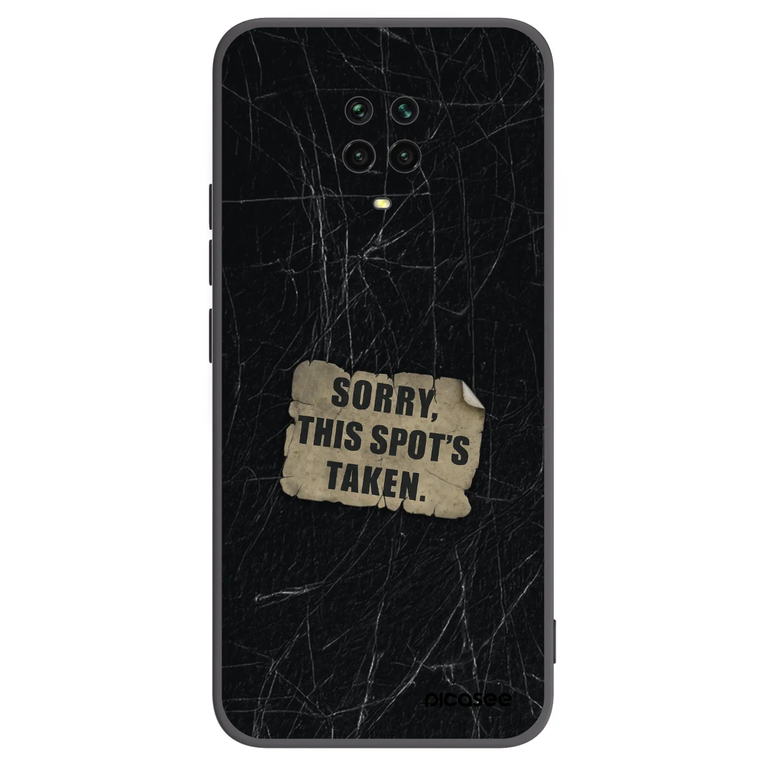 Picasee Xiaomi Redmi Note 9S Hülle - Schwarzes Silikon - SORRY