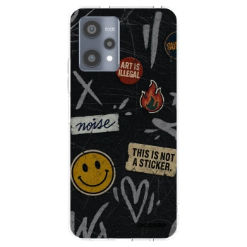 Picasee Realme 9 Pro 5G Hülle - Transparentes Silikon - STICKERS x TAGS
