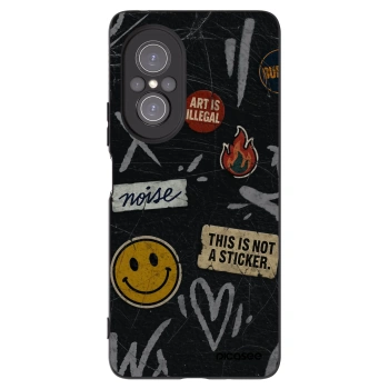 Picasee Huawei Nova 9 SE Hülle - Schwarzes Silikon - STICKERS x TAGS