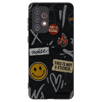 Picasee Samsung Galaxy A33 5G A336 Hülle - Schwarzes Silikon - STICKERS x TAGS