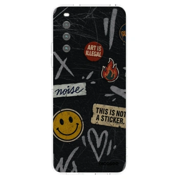 Picasee Sony Xperia 10 IV 5G Hülle - Transparentes Silikon - STICKERS x TAGS