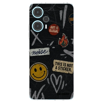Picasee Xiaomi Poco F5 Hülle - Transparentes Silikon - STICKERS x TAGS