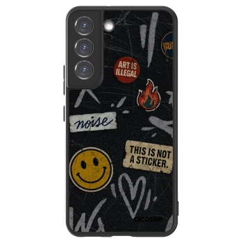 Picasee ULTIMATE CASE PowerShare für Samsung Galaxy S22 5G - STICKERS x TAGS