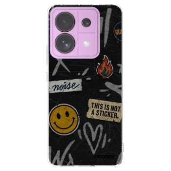 Picasee Xiaomi Redmi Note 13 Pro 5G Hülle - Transparentes Silikon - STICKERS x TAGS
