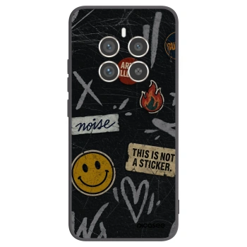 Picasee Realme 12 Pro 5G Hülle - Schwarzes Silikon - STICKERS x TAGS