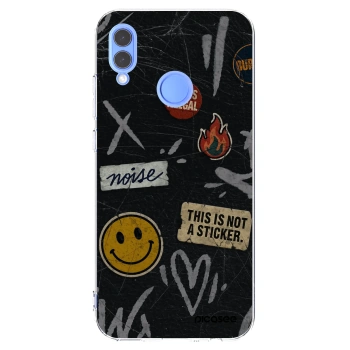 Picasee Huawei P Smart 2019 Hülle - Transparentes Silikon - STICKERS x TAGS