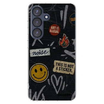 Picasee Samsung Galaxy S25 5G Hülle - Transparentes Silikon - STICKERS x TAGS