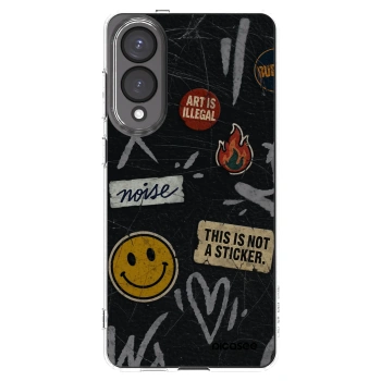 Picasee Samsung Galaxy S25 Edge 5G Hülle - Transparentes Silikon - STICKERS x TAGS