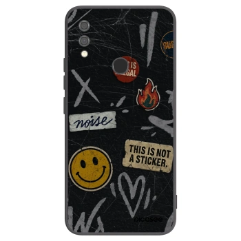 Picasee Xiaomi Redmi Note 7 Hülle - Schwarzes Silikon - STICKERS x TAGS
