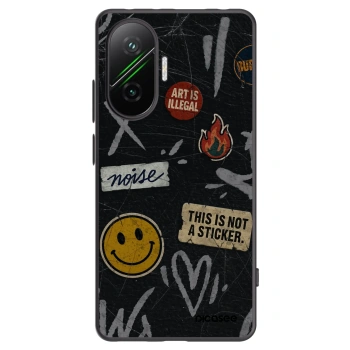 Picasee Xiaomi Poco F7 Pro 5G Hülle - Schwarzes Silikon - STICKERS x TAGS