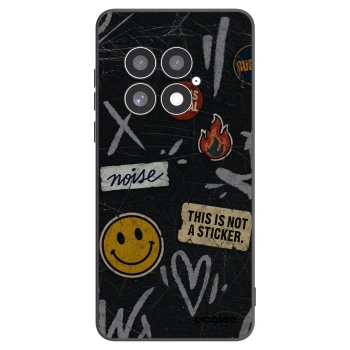 Picasee OnePlus 13 5G Hülle - Schwarzes Silikon - STICKERS x TAGS
