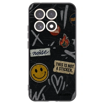 Picasee Xiaomi 15T Hülle - Schwarzes Silikon - STICKERS x TAGS