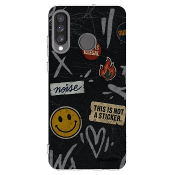 Picasee Huawei P30 Lite Hülle - Transparentes Silikon - STICKERS x TAGS
