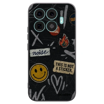 Picasee Xiaomi 17T Hülle - Schwarzes Silikon - STICKERS x TAGS
