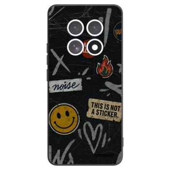 Picasee Xiaomi Redmi Note 15 5G Hülle - Schwarzes Silikon - STICKERS x TAGS