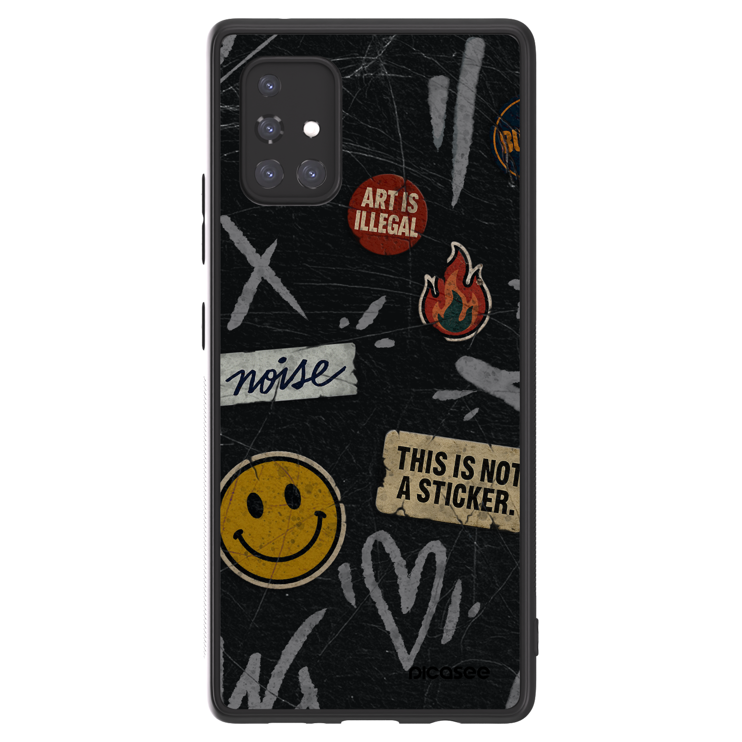 Picasee ULTIMATE CASE für Samsung Galaxy A71 A715F - STICKERS x TAGS