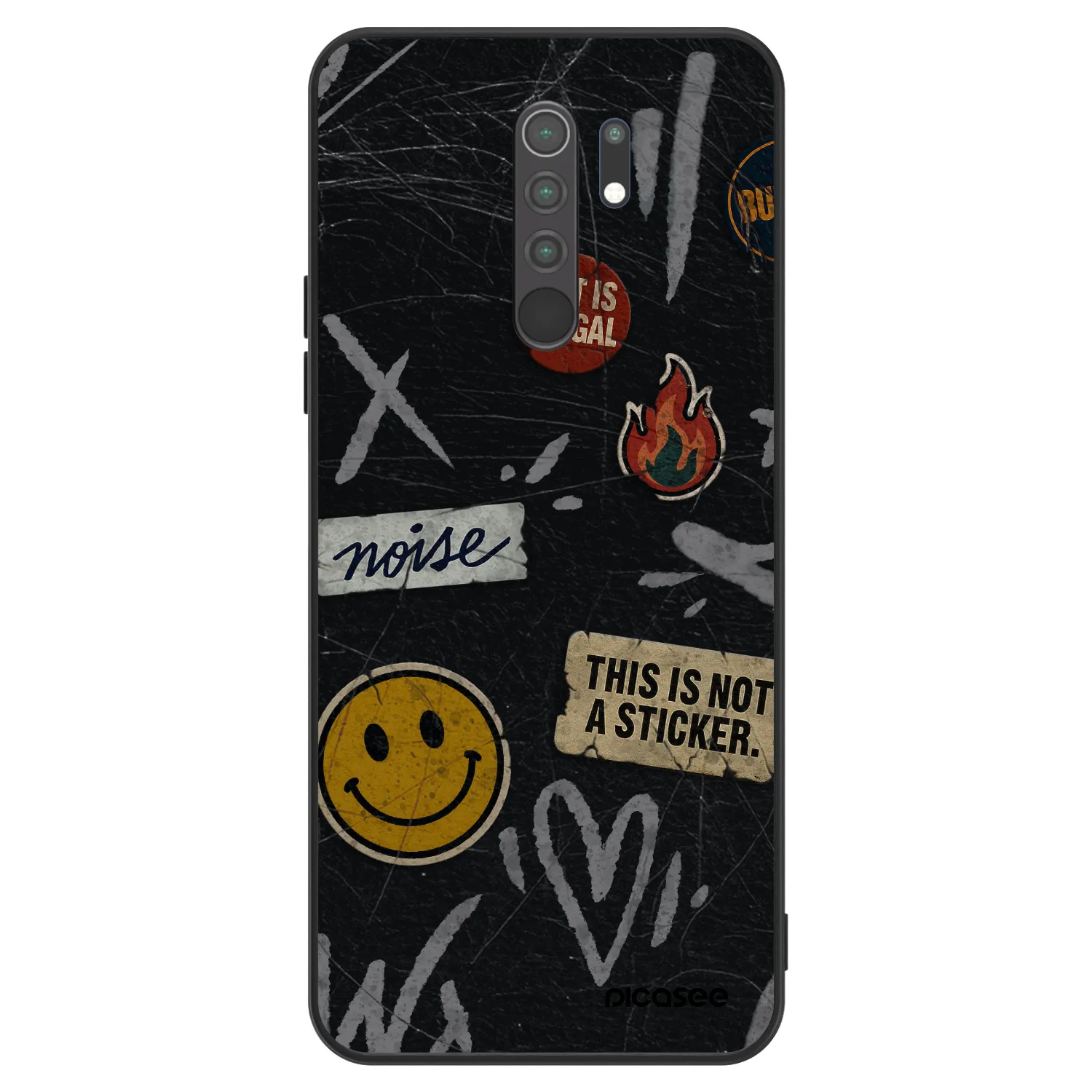 Picasee ULTIMATE CASE für Xiaomi Redmi 9 - STICKERS x TAGS