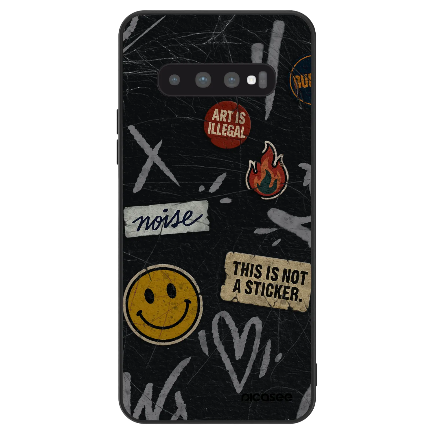 Picasee ULTIMATE CASE für Samsung Galaxy S10 G973 - STICKERS x TAGS