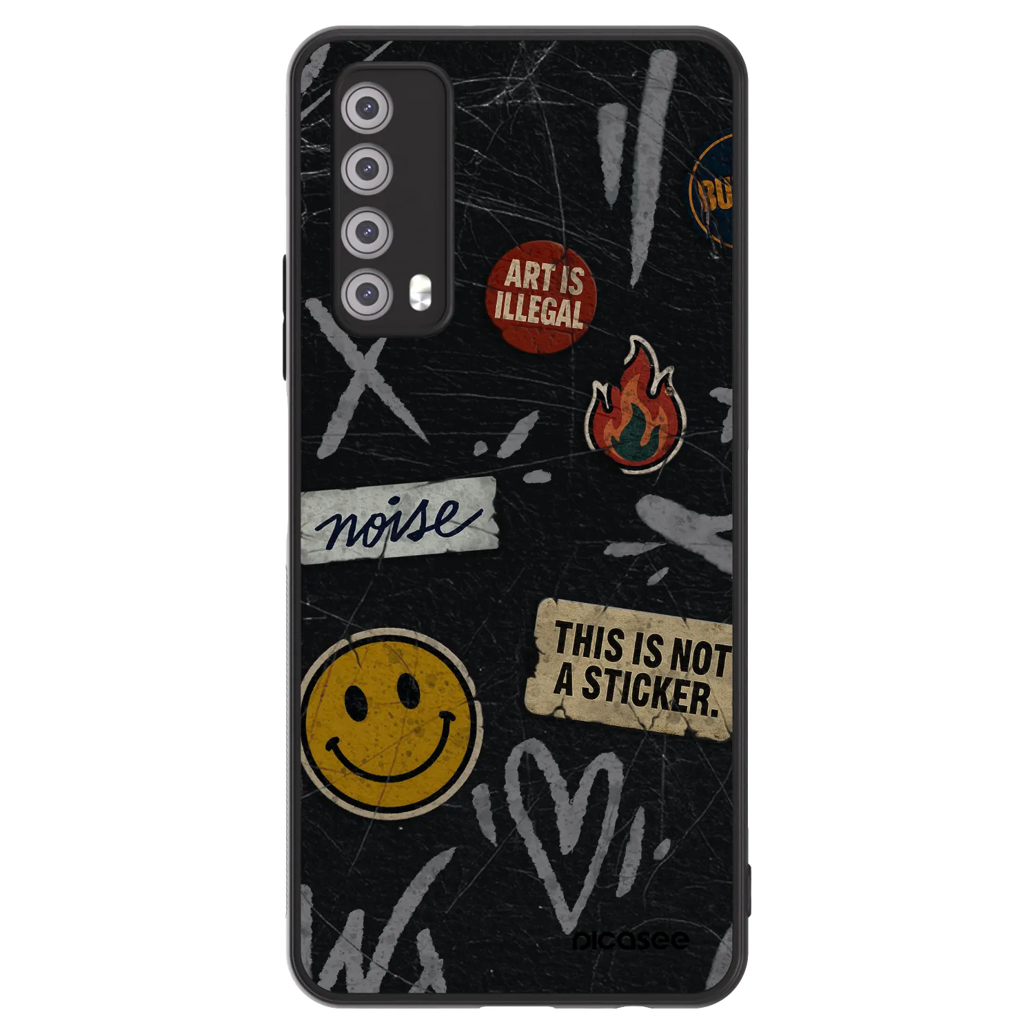 Picasee ULTIMATE CASE für Huawei P Smart 2021 - STICKERS x TAGS