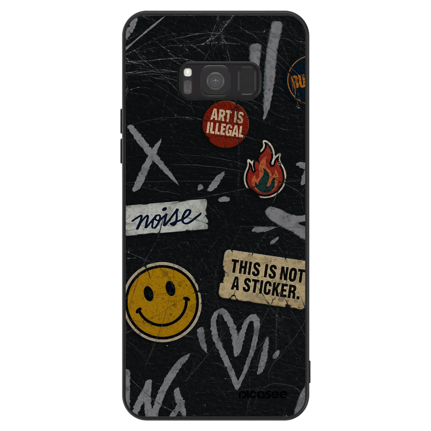 Picasee ULTIMATE CASE für Samsung Galaxy S8 G950F - STICKERS x TAGS