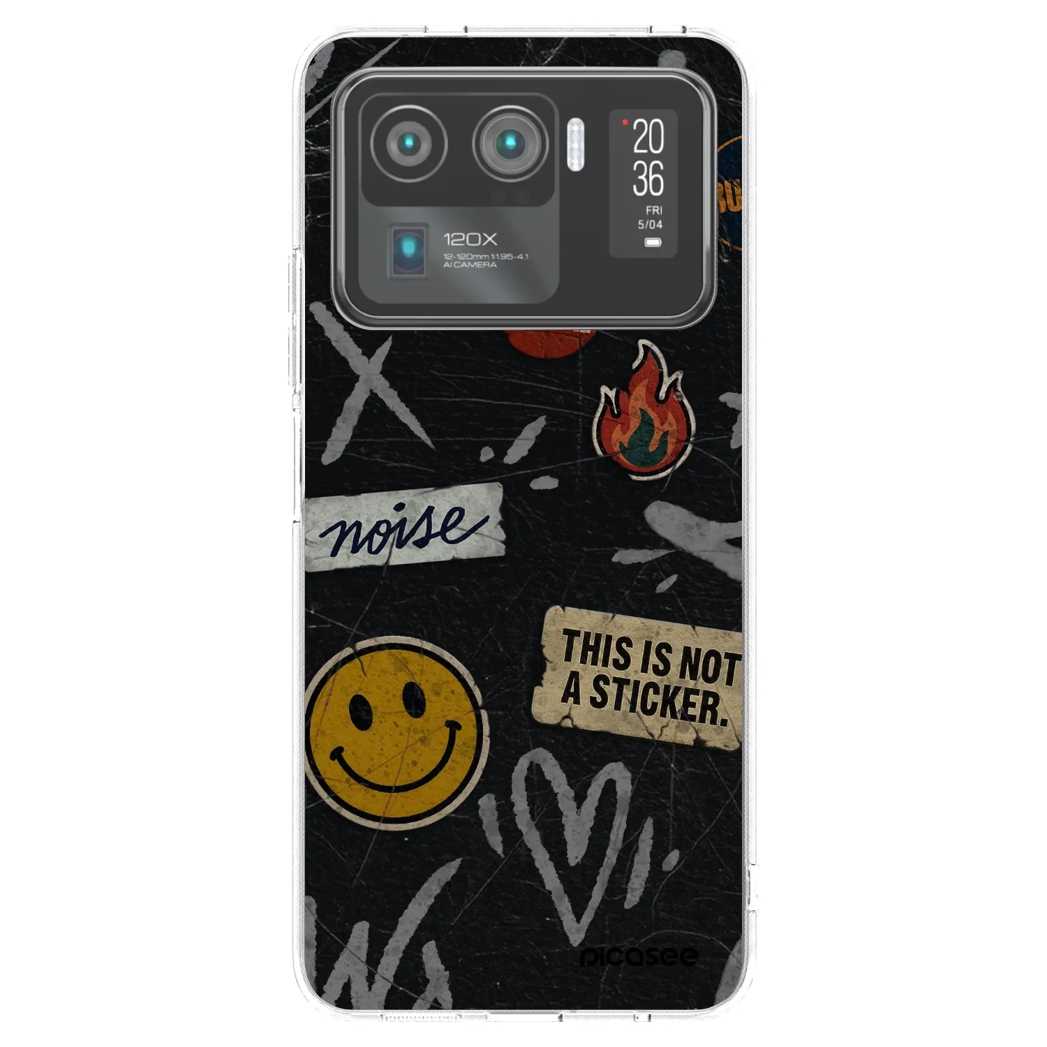 Picasee Xiaomi Mi 11 Ultra Hülle - Transparentes Silikon - STICKERS x TAGS