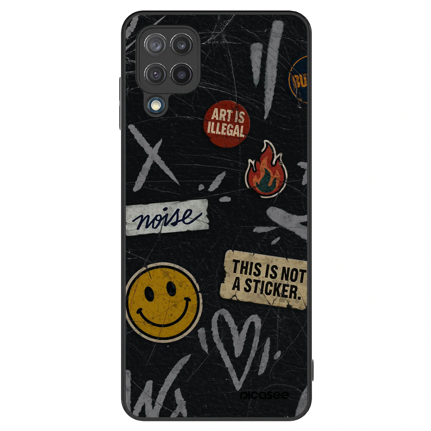 Picasee ULTIMATE CASE für Samsung Galaxy M12 M127F - STICKERS x TAGS